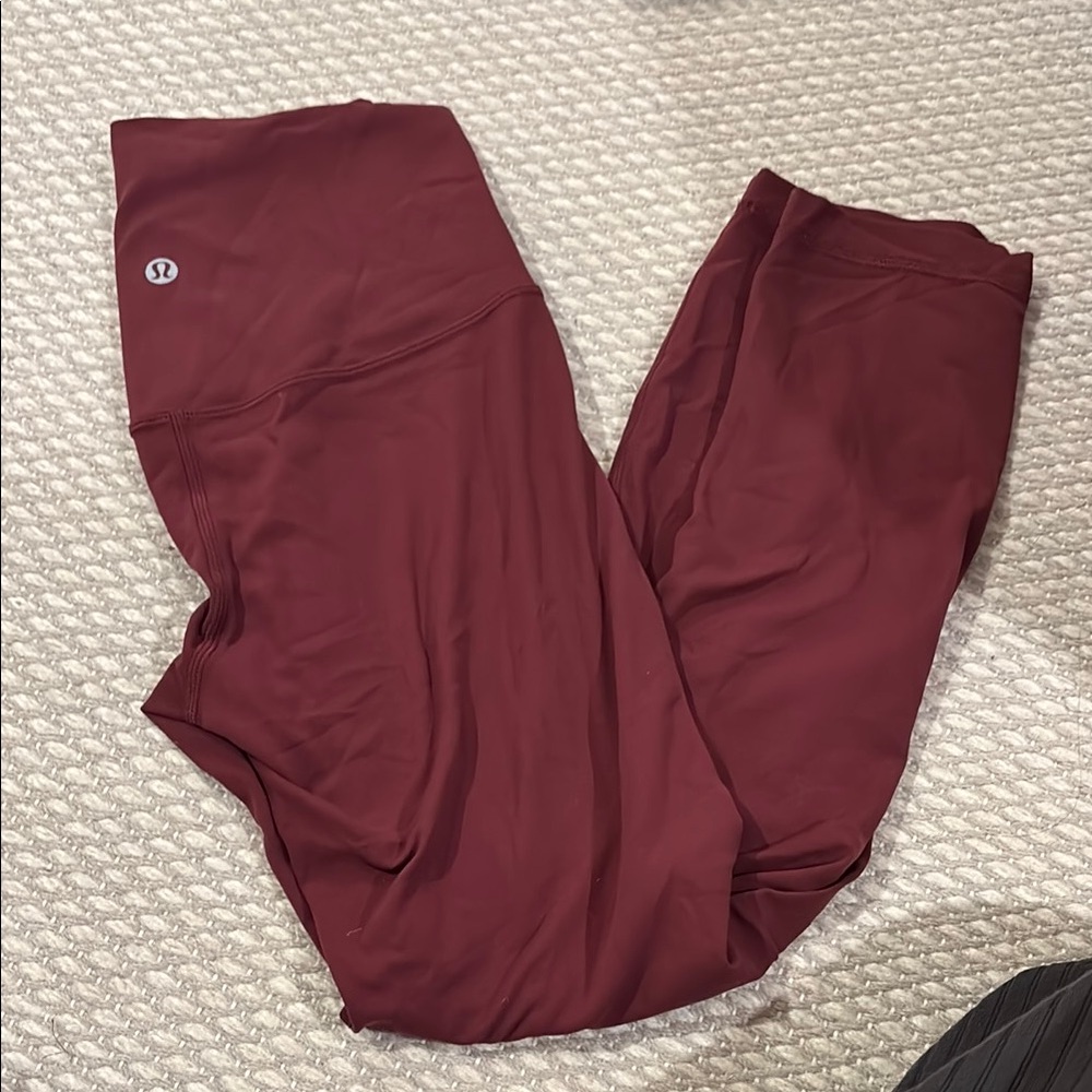 Lululemon Burgundy Leggings